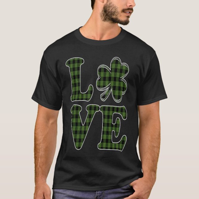 I Love Shenanigans C Shamrock  Saint Patrick's Day T-Shirt (Vorderseite)
