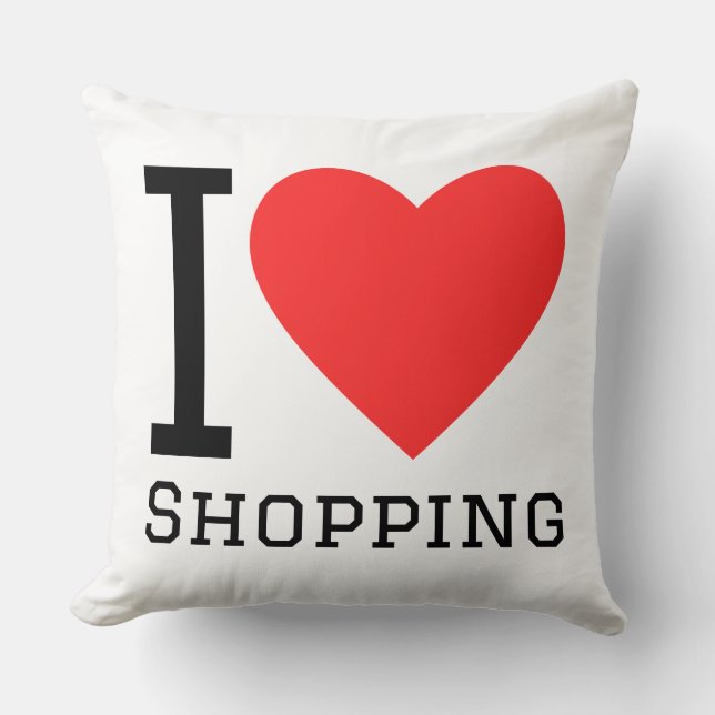I love shopping kissen (Vorderseite)