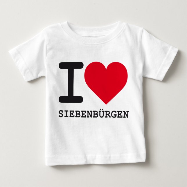 I Love Siebenbürgen Baby T-shirt (Vorderseite)