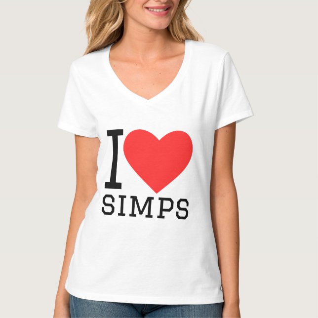 I love simps T-Shirt (Vorderseite)
