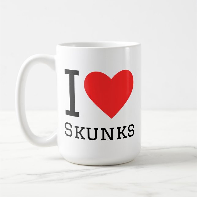 I love skunk  kaffeetasse (Links)