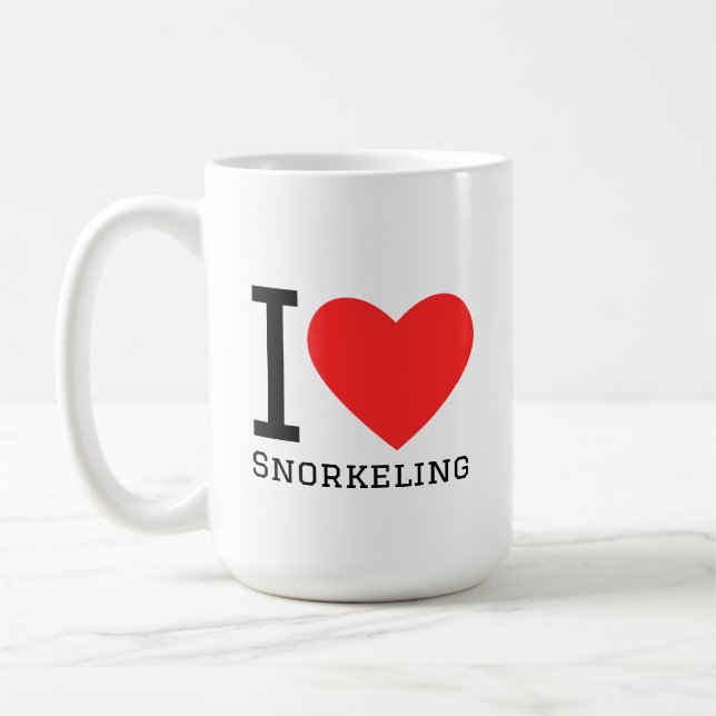 I love snorkeling kaffeetasse (Links)