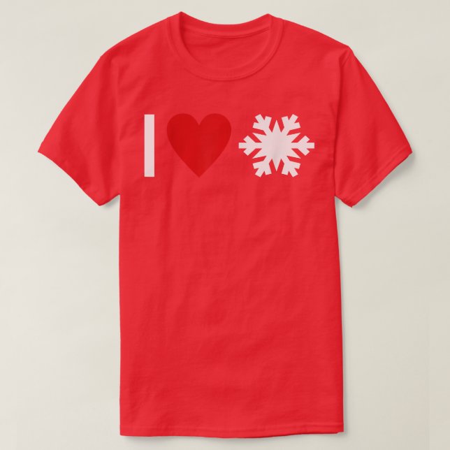I love Snow  T-Shirt (Design vorne)