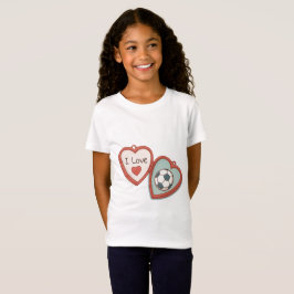 I Love Soccer Locket T-Shirt