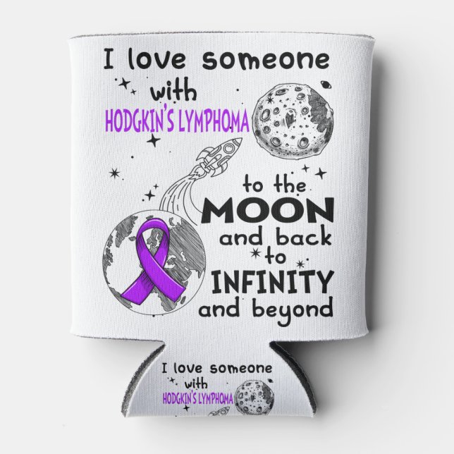 I love Someone with Hodgkin's Lymphooma Awareness Dosenkühler (Vorderseite)