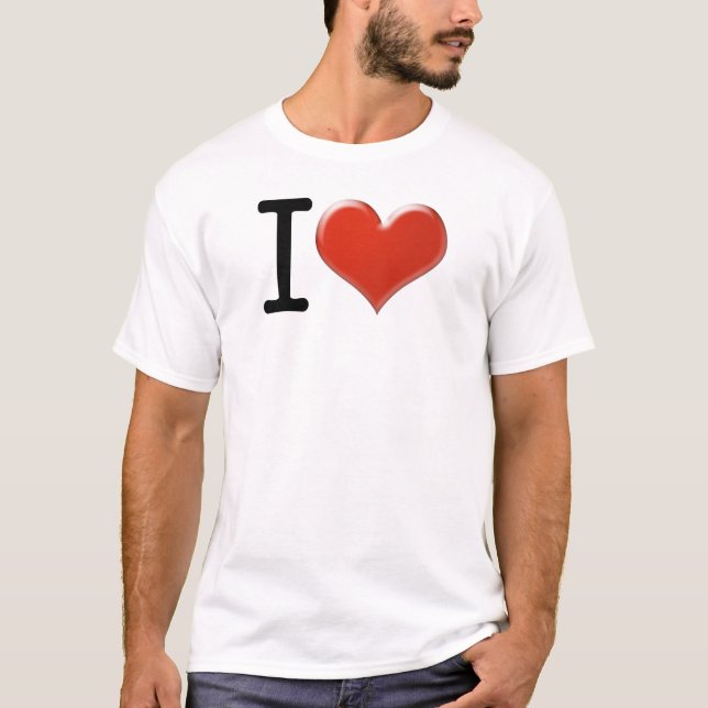 I Love Souvenirs T-Shirt (Vorderseite)