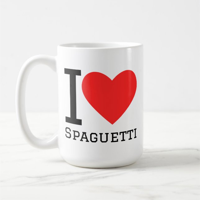 I love spaguetti kaffeetasse (Links)