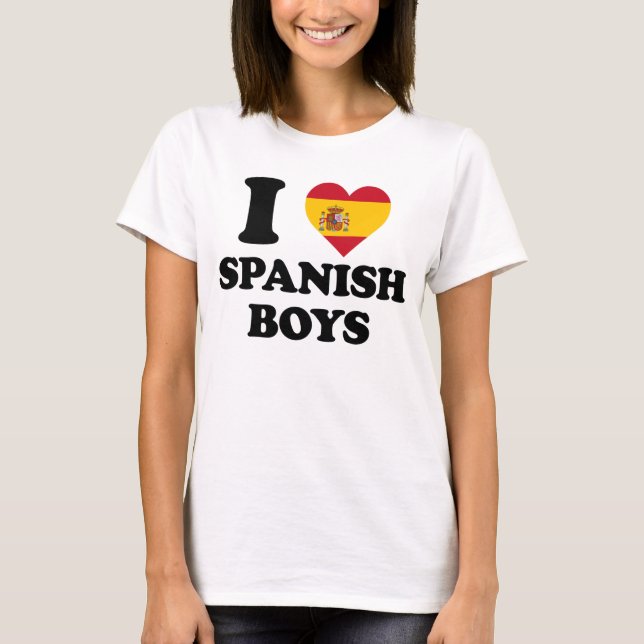 I love Spanish Boys T-Shirt (Vorderseite)