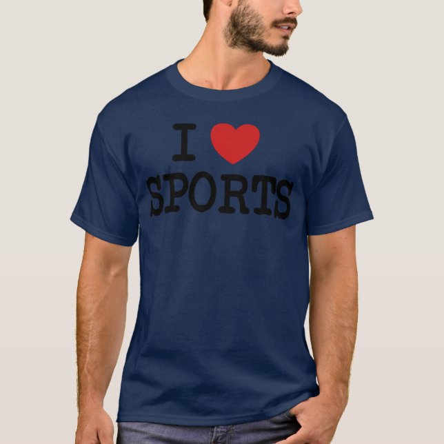 I love sports Sport fitness perfect body friends T-Shirt (Vorderseite)