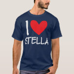 I Love Stella Name Personalized Girl Woman Bff Fri T-Shirt<br><div class="desc">I Love Stella Name Personalized Girl Woman Bff Friend Heart1172  .</div>