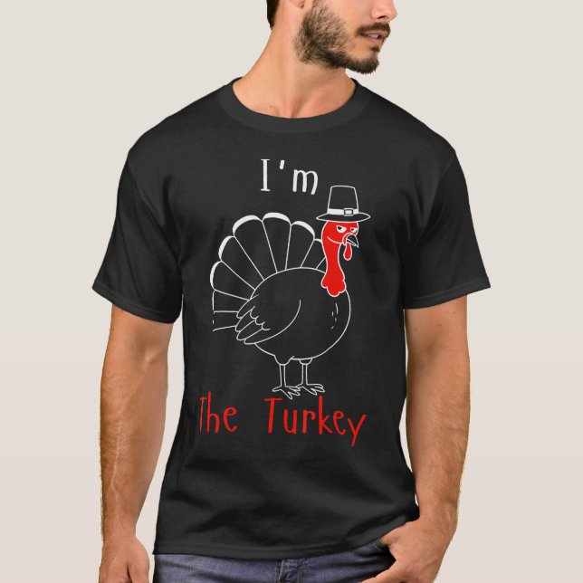 I Love Stuffing The Turkey I'M The Turkey Couple M T-Shirt (Vorderseite)