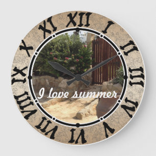 I love summer große wanduhr