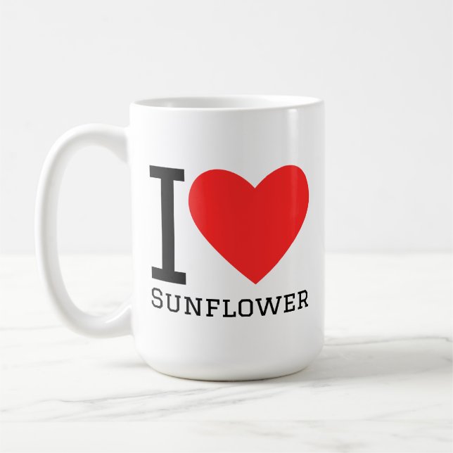 I love sunflower kaffeetasse (Links)