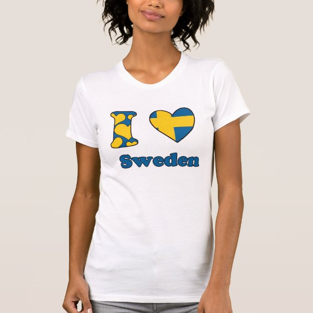 I love Sweden T-Shirt (Vorderseite)