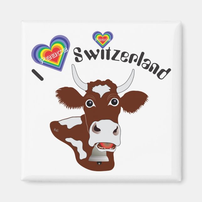 I love Switzerland Magnet (Vorne)