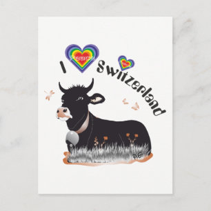 I love Switzerland Postkarte
