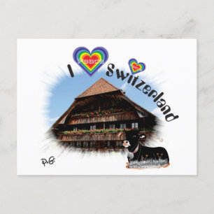 I love Switzerland Postkarte
