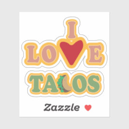 i love tacos fun aufkleber