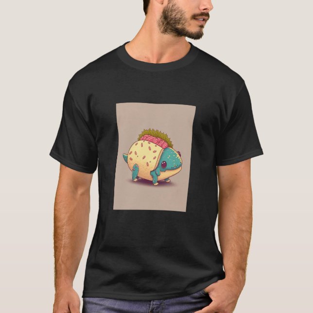 I Love Tacos Morphed Axolotl Taco  3 T-Shirt (Vorderseite)