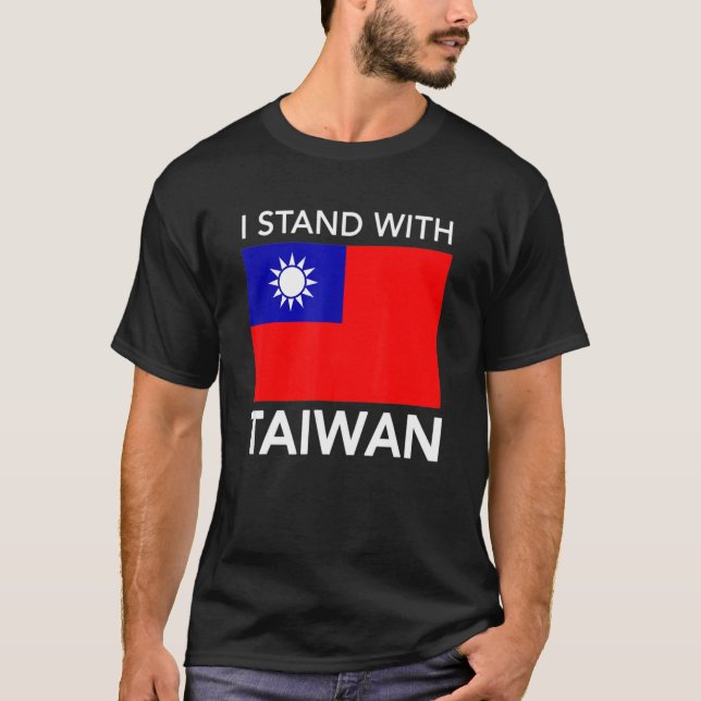I Love Taiwan Flag Taiwanese Pride I Stand With Ta T-Shirt (Vorderseite)