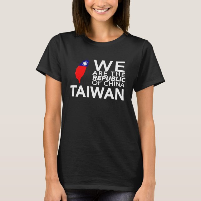 I Love Taiwan Flag Taiwanese Taiwan Pride ROC Taip T-Shirt (Vorderseite)