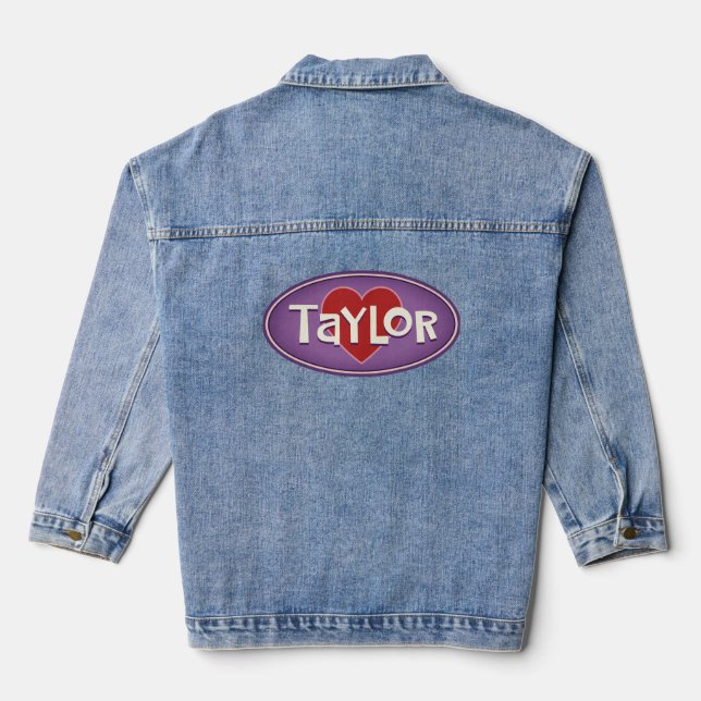I Love Taylor Denim Jacket Jeansjacke (Rückseite)