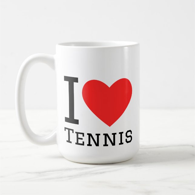 I love tennis kaffeetasse (Links)