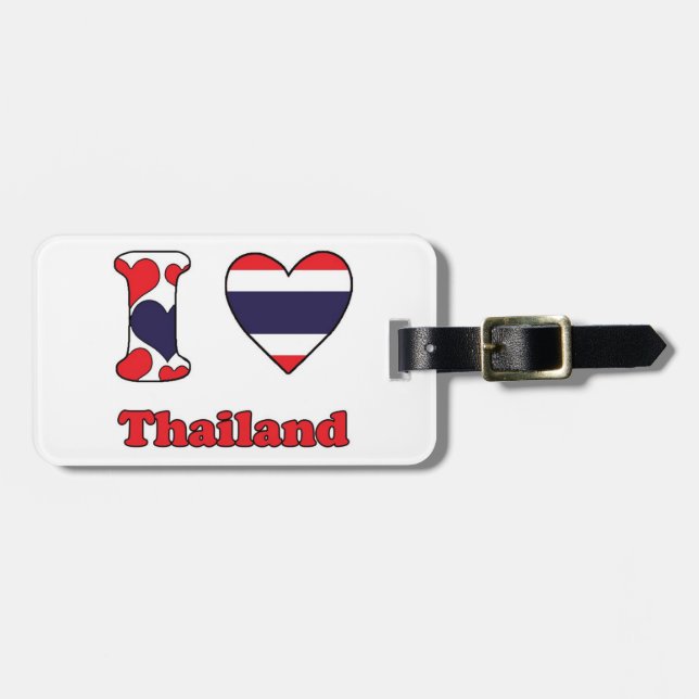 I love Thailand Gepäckanhänger (Vorderseite horizontal)