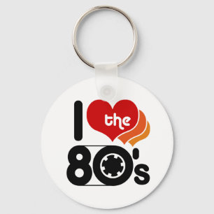 I Love the 80's Schlüsselanhänger