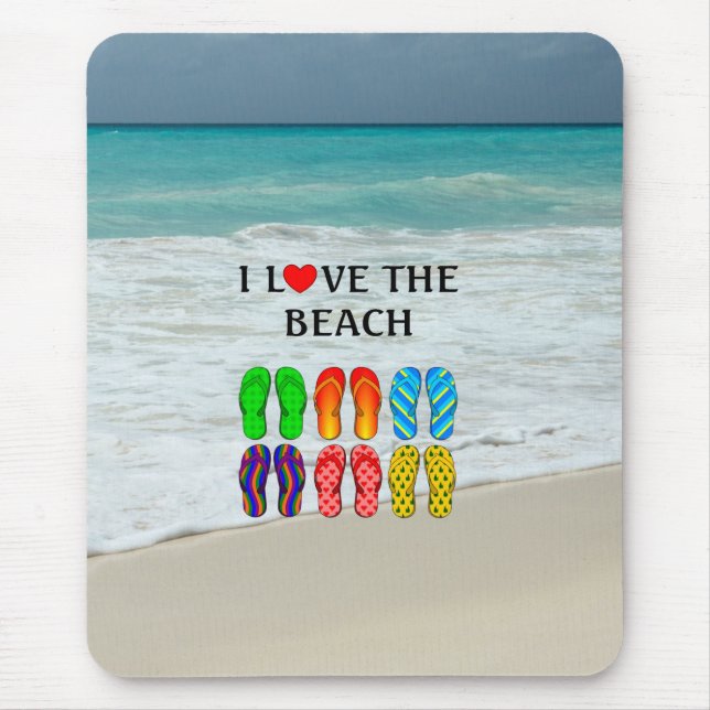 I Love the Beach,  Mousepad (Vorne)