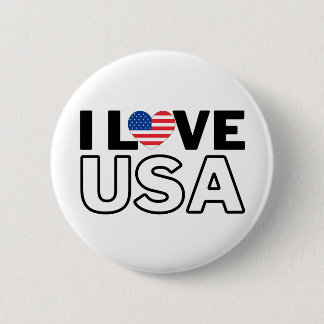 I LOVE THE USA - For real Americans! Button