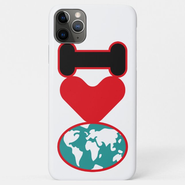 I LOVE THE WORLD BY MASANSER PIXELAT Case-Mate iPhone HÜLLE (Rückseite)