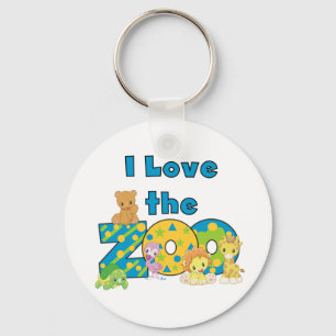 I Love the Zoo Keychain Schlüsselanhänger