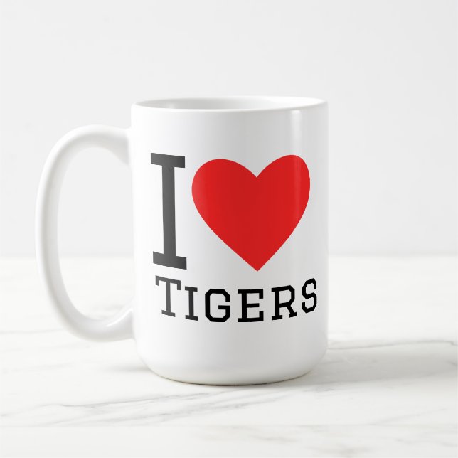 I love tigers kaffeetasse (Links)