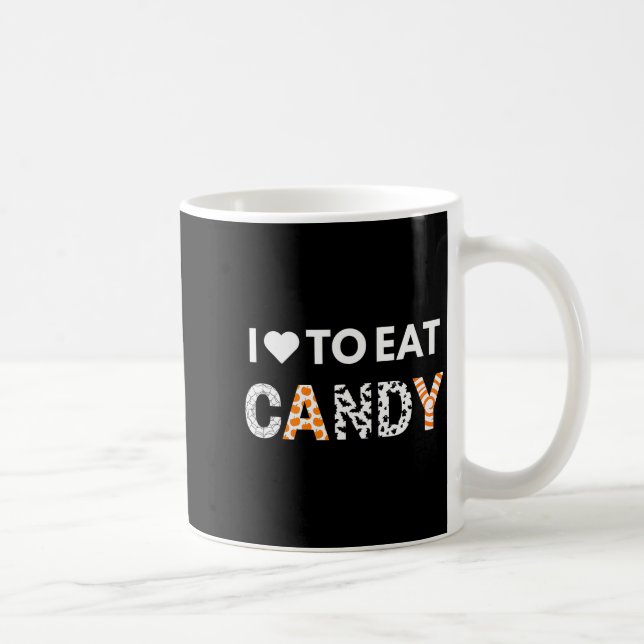 I Love To Eat Candy I'm Candy Halloween Couples Ma Kaffeetasse (Rechts)