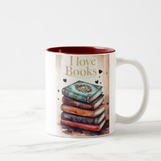 I love to read Mok Zweifarbige Tasse