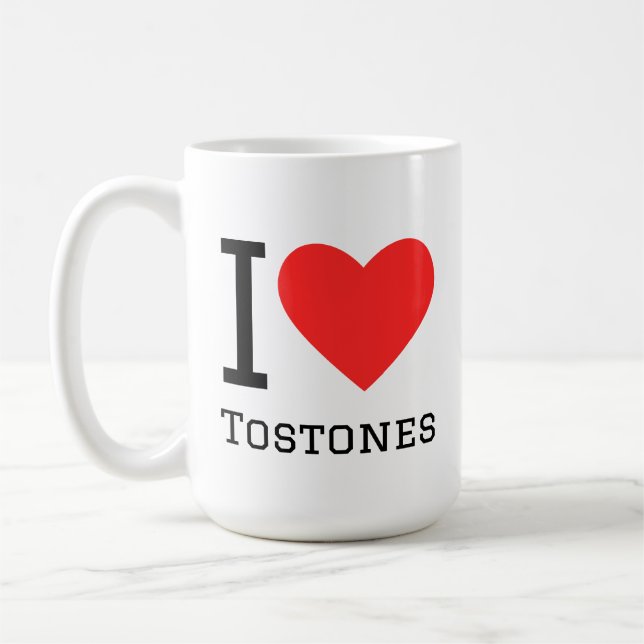 I love tostones kaffeetasse (Links)