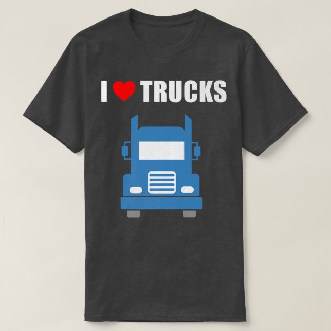 I Love Trucks  T-Shirt (Design vorne)