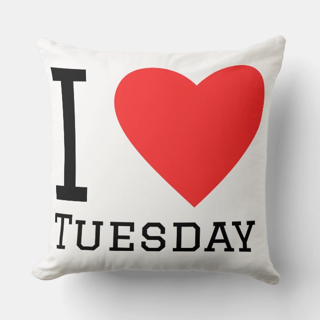 I love tuesday kissen (Vorderseite)