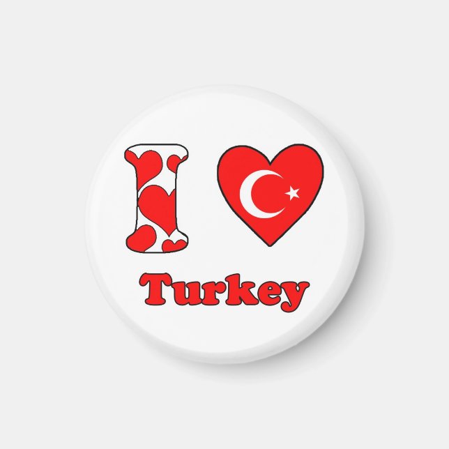 I love Turkey magnet (Vorne)