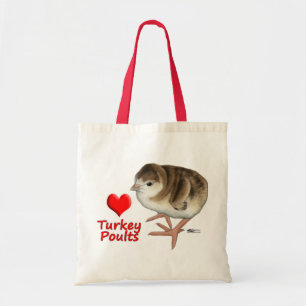 I Love Turkey Poults! Tragetasche