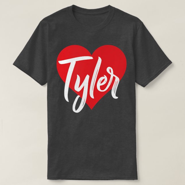 I Love Tyler First Name Tshirt I Heart Named  (Design vorne)
