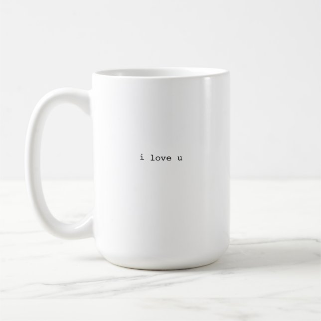 i love u mug kaffeetasse (Links)