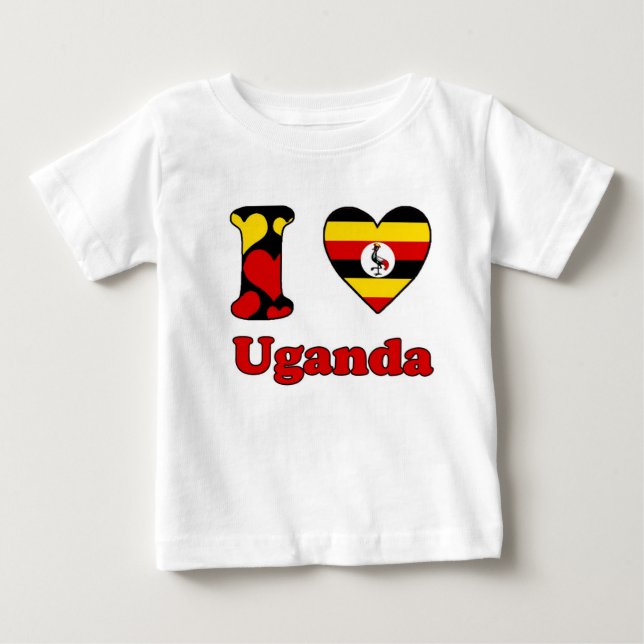 I love Uganda Baby T-shirt (Vorderseite)