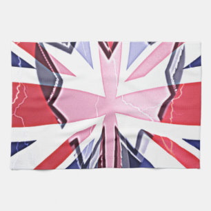 "I Love UK" Kunstdruck Handtuch