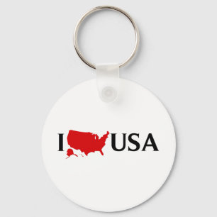 I Love USA - I Love the US - I Love United States Schlüsselanhänger