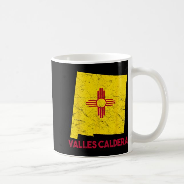 I Love Valles Caldera New Mexico Nm Retro Souvenir Kaffeetasse (Rechts)