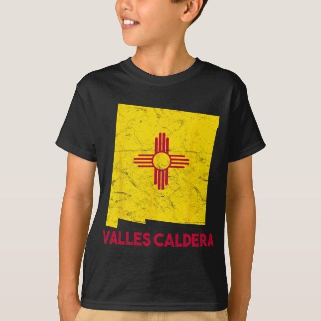 I Love Valles Caldera New Mexico Nm Retro Souvenir T-Shirt (Vorderseite)