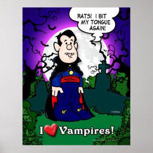 I Love Vampires Poster