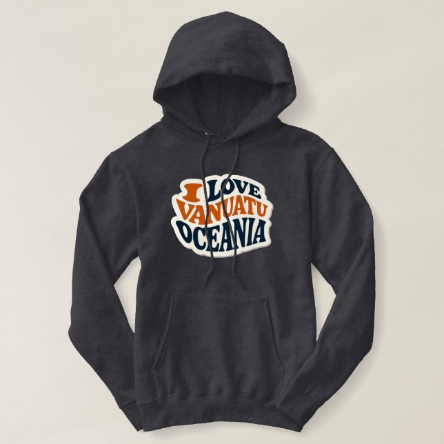 I Love Vanuatu Oceania Hoodie (Design vorne)